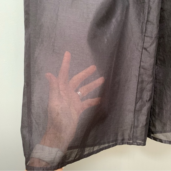 SIR. Black Cover Up Sheer Pants in Black 4 - Picture 5 of 11